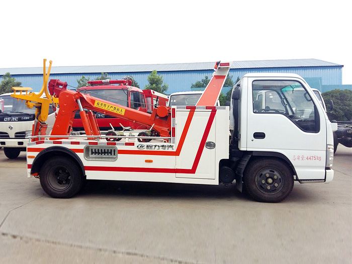 五十鈴?fù)系踹B體藍牌清障車圖片3