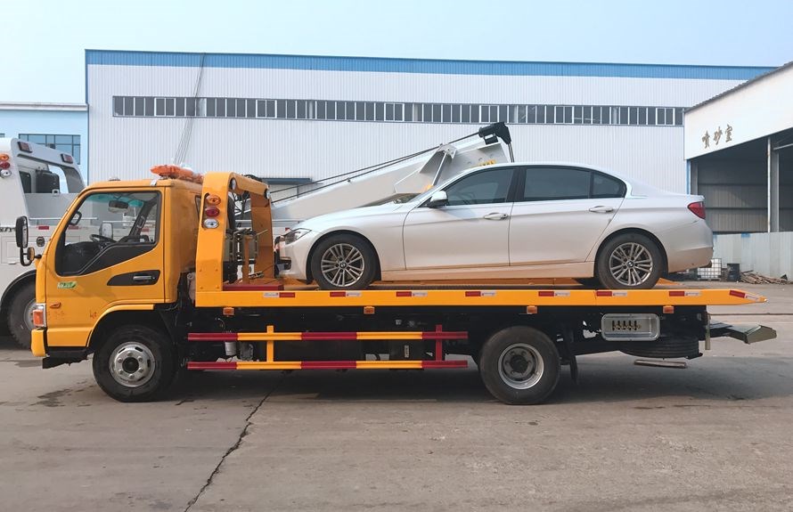 江淮駿鈴一拖二平板清障車(chē)（黃牌）圖片2